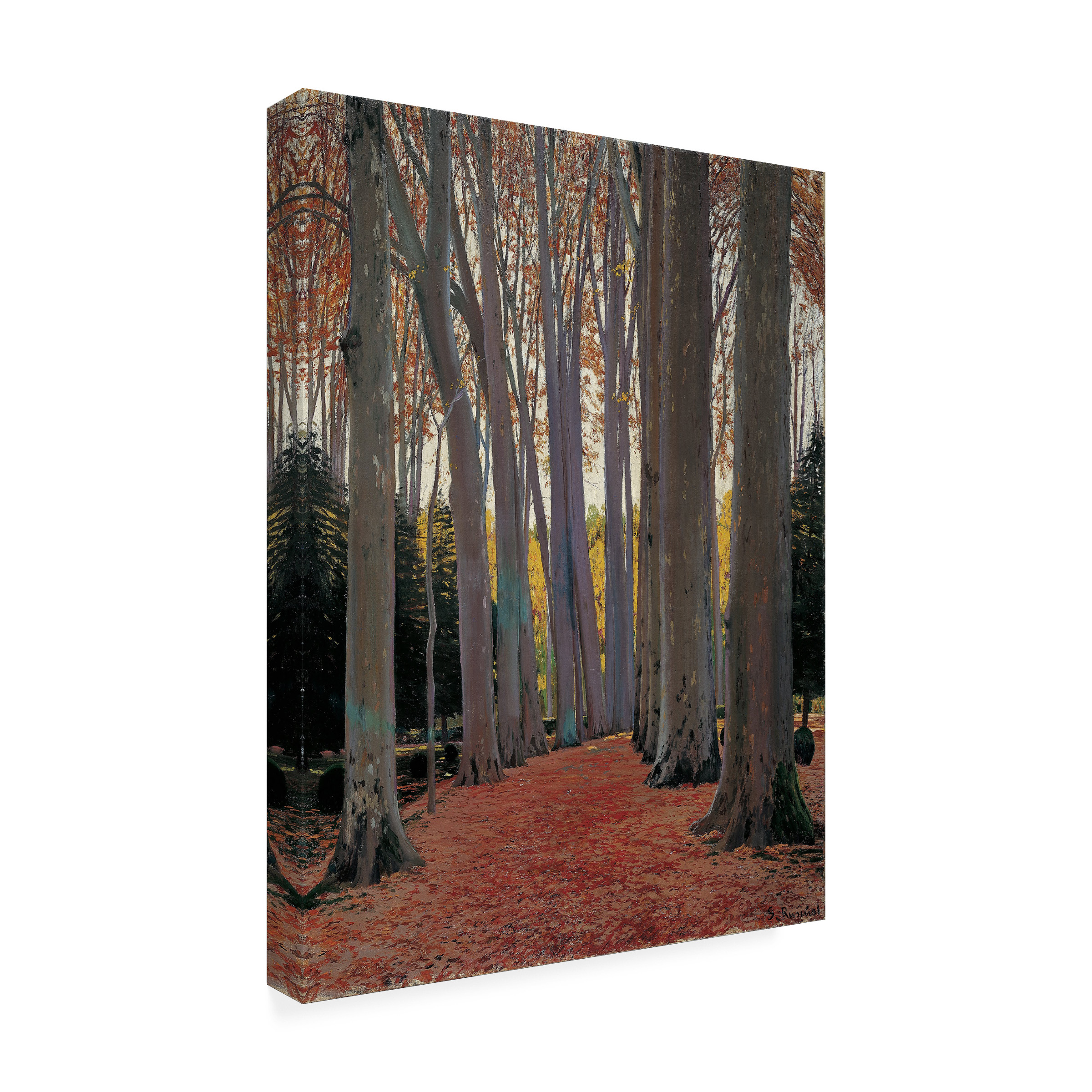 Santiago Rusinol 'Avenue Of The Trees' Canvas Art
