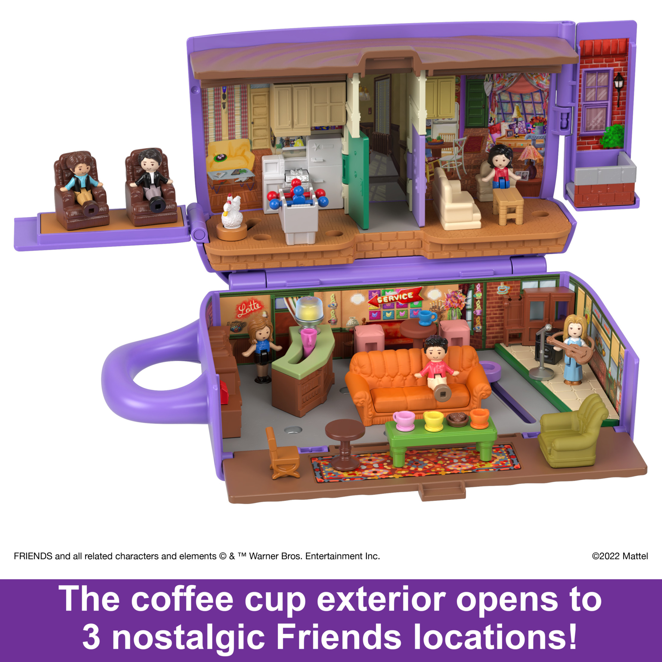 Polly Pocket Friends TV Show Collector Compact with 6 Dolls photo 6