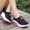 Black, variant on DPTALR Women Platform Shoes Women Loafers Breathable Mesh Wedges Shoe