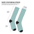 thumbnail image 2 of Lsque Blue Print Pattern Sport Compression Socks for Men & Women 15-20 mmHg Knee High Nurse Pregnant Running Medical and Travel Athletic, 2 of 6