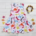 thumbnail image 2 of EnJoCho toddler Dress Baby Girls Spring Summer Print Dinosaur Sleeveless Princess Dress Clothing Little Children Girl Trendy Dress Outfits Cute Dresses 5-6 Years, 2 of 6