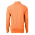 thumbnail image 3 of Men's Cutter & Buck  Heather Orange Cincinnati Bengals  Adapt Eco Knit Quarter-Zip Pullover Top, 3 of 3