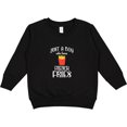 thumbnail image 2 of Inktastic Just a Boy Who Loves French Fries Toddler Sweatshirt, 2 of 4