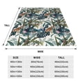 thumbnail image 3 of Rateoe Hawaiian Style Print Fuzzy Fleece Throw Blanket Extra Large,Super Soft,Fluffy and Warm Blankets for Couch,Bed,All Season Use (60"x50"), 3 of 8