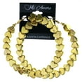 thumbnail image 2 of Heart Hoop-Earrings With Bead Accents  Gold-Tone Color #LQE4472, 2 of 2