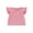 Pink, variant on Gureui Newborn Infant Toddler Baby Girl Fly Sleeve T-shirt,Casual Solid Color Round Neck Summer Top