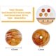 thumbnail image 2 of 50 cuentas de cuarzo rutilado dorado de 8 mm, cuentas de piedra natural sueltas, cuentas espaciadoras redondas y lisas para hacer joyas, collares y pulseras., 2 of 9