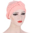 thumbnail image 3 of Bangcool Turban Tresse Torsadée Bonnet Élastique Couverture de Perte de Cheveux Sleep Cap, 3 of 4