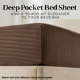 thumbnail image 6 of Elaine Karen Bedding Set with Flat Sheet, Fitted Bed Sheet & Pillowcases, King Mocha, 6 of 9