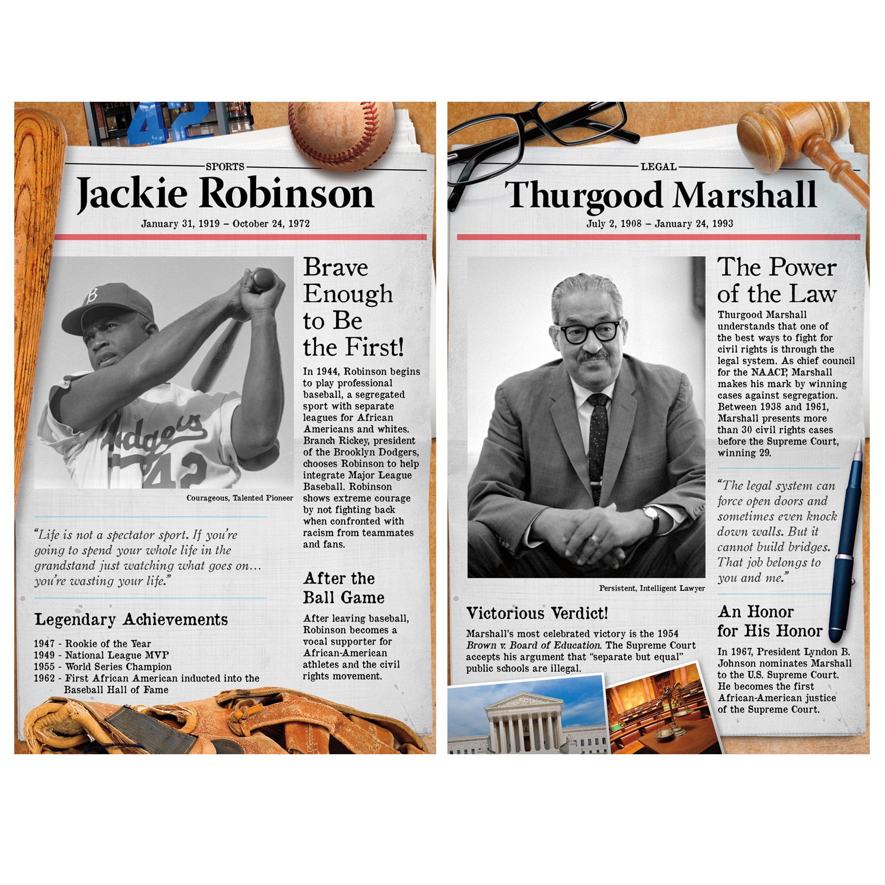 North Star Teacher Resources Civil Rights Pioneers Bulletin Board Set
