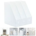 thumbnail image 1 of 3pcs File Storage Rack Magazine File Folders Desktop Acrylic File Holder Decorative File Folders Desk Organizer Clear Files Rack Vertical File Organizer File Bin For Home Office, 1 of 8