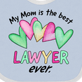 thumbnail image 4 of Inktastic My Mom is the Best Lawyer Ever Boys or Girls Baby Bib, 4 of 4