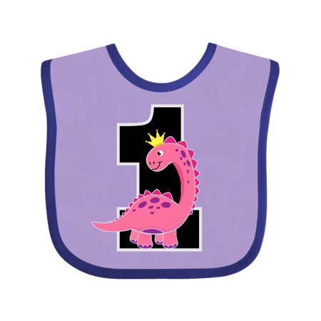 

Inktastic Dinosaur Girls 1st Birthday Outfit Gift Baby Girl Bib