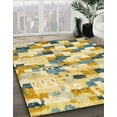 thumbnail image 3 of Ahgly Company Machine Washable Indoor Rectangle Abstract Dark Almond Brown Area Rugs, 7' x 10', 3 of 7