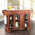 thumbnail image 4 of Pemberly Row Contemporary Wood Kitchen Island in Cherry & Gray, 4 of 7
