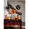 thumbnail image 5 of RECUTMS Artificial Black Garland Hanging Vine Artificial Floral Vines Fall Garland Hanging Flower Fake Rose Vines for Black Burgundy Wedding Halloween Decor (Red Rose), 5 of 8