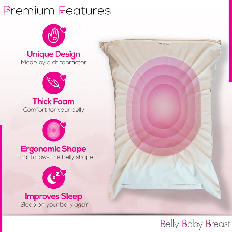 BellyBabyBreast Pregnancy Pillow for Stomach Sleepers , Maternity