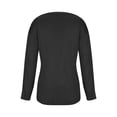 thumbnail image 4 of XuJwPNcy Womens Casual Warp V Neck Sweaters Wrap Front Cable Knit Slim Pullover Sweater Tops Fall Fashion, 4 of 7