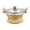 Gold, variant on Chafing Dish, Gold Hourglass Shape with Ears, Alcohol Burner Food Warmer, 9.45 Inch Inner Diameter, for Party Buffet Wedding