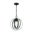 thumbnail image 4 of 60/7066-Nuvo Lighting-Pendleton-1 Light Pendant in Glam Style-12 Inches Wide by 14.5 Inches High-Matte Black Finish    -Traditional Installation, 4 of 4