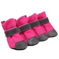 thumbnail image 1 of 4 Piezas botas Transpirables para perro Sunnimix cachorro Al Aire Libre Cálido Antideslizante Zapatos rosa M, 1 of 8