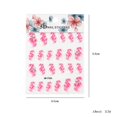 thumbnail image 4 of Pegatinas 5D para decoración de uñas, 4 hojas de calcomanías estereoscópicas grabadas para uñas con flores para diseño artístico, nuevas decoraciones de moda para mujeres/niñas, 4 of 4