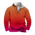 thumbnail image 2 of Sudadera sin capucha para hombre, informal, a la moda, con cuello alto, estampado de calaveras, cremallera, jersey de manga larga, blusa de poliéster para hombre, 2 of 5