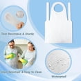 thumbnail image 4 of URBY 25pcs Plus Size Disposable Aprons Extra Wide, Plastic Material, White, 4 of 6