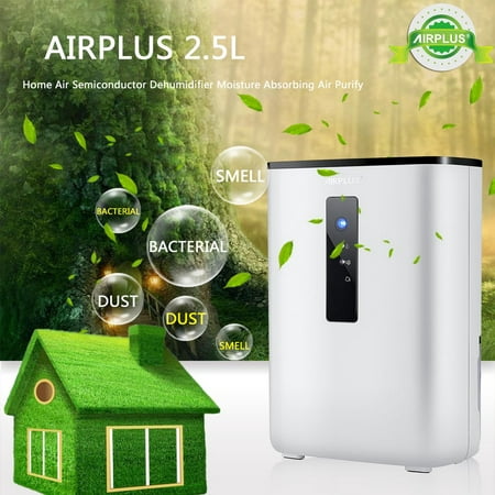 AIRPLUS 2.5L Home Air Dehumidifier 65W 110-240V Semiconductor Desiccant Moisture Absorbing Air Dryer Purify Electric