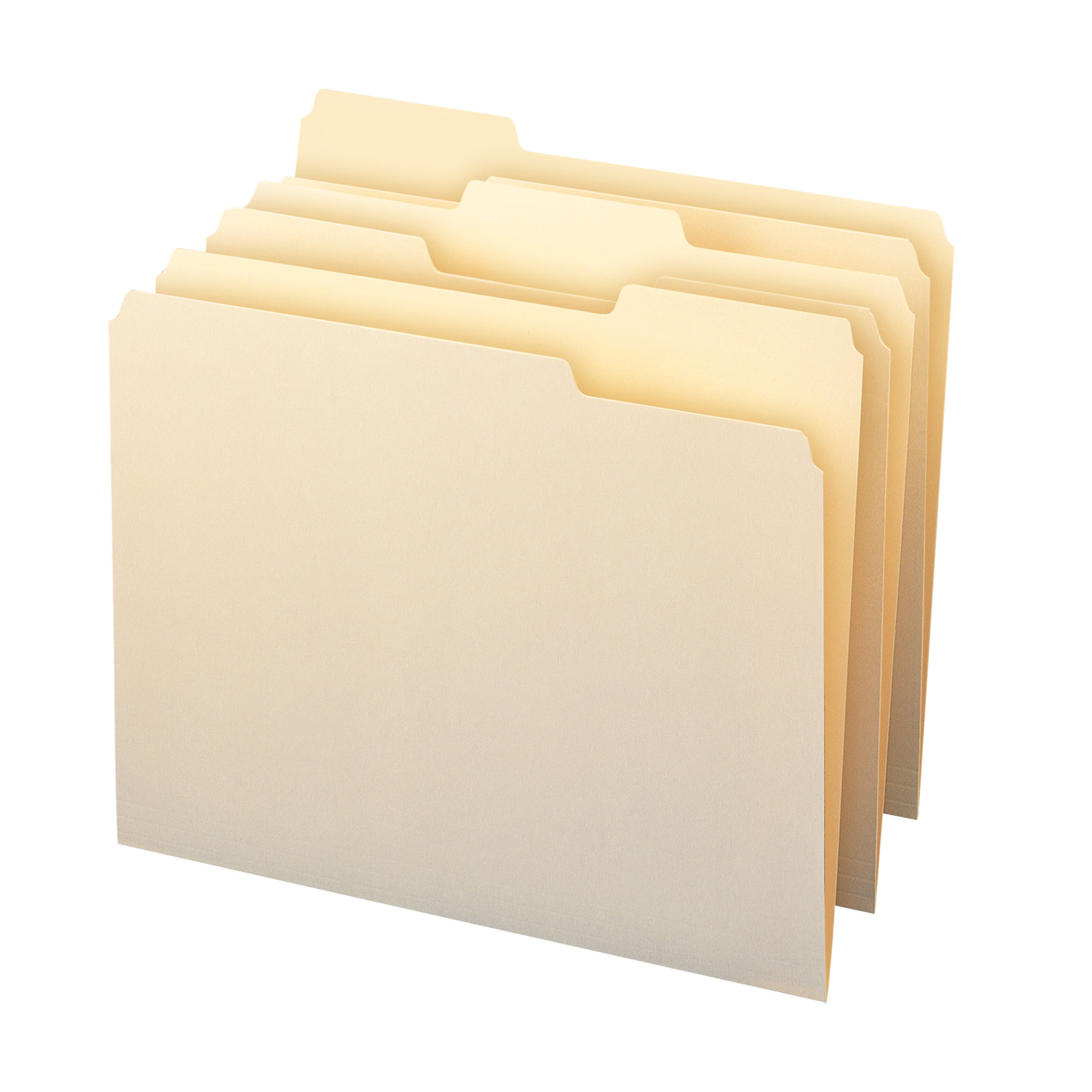 Box of 100 Green File Folder with Full Side-Tab 11 Point Double Ply 