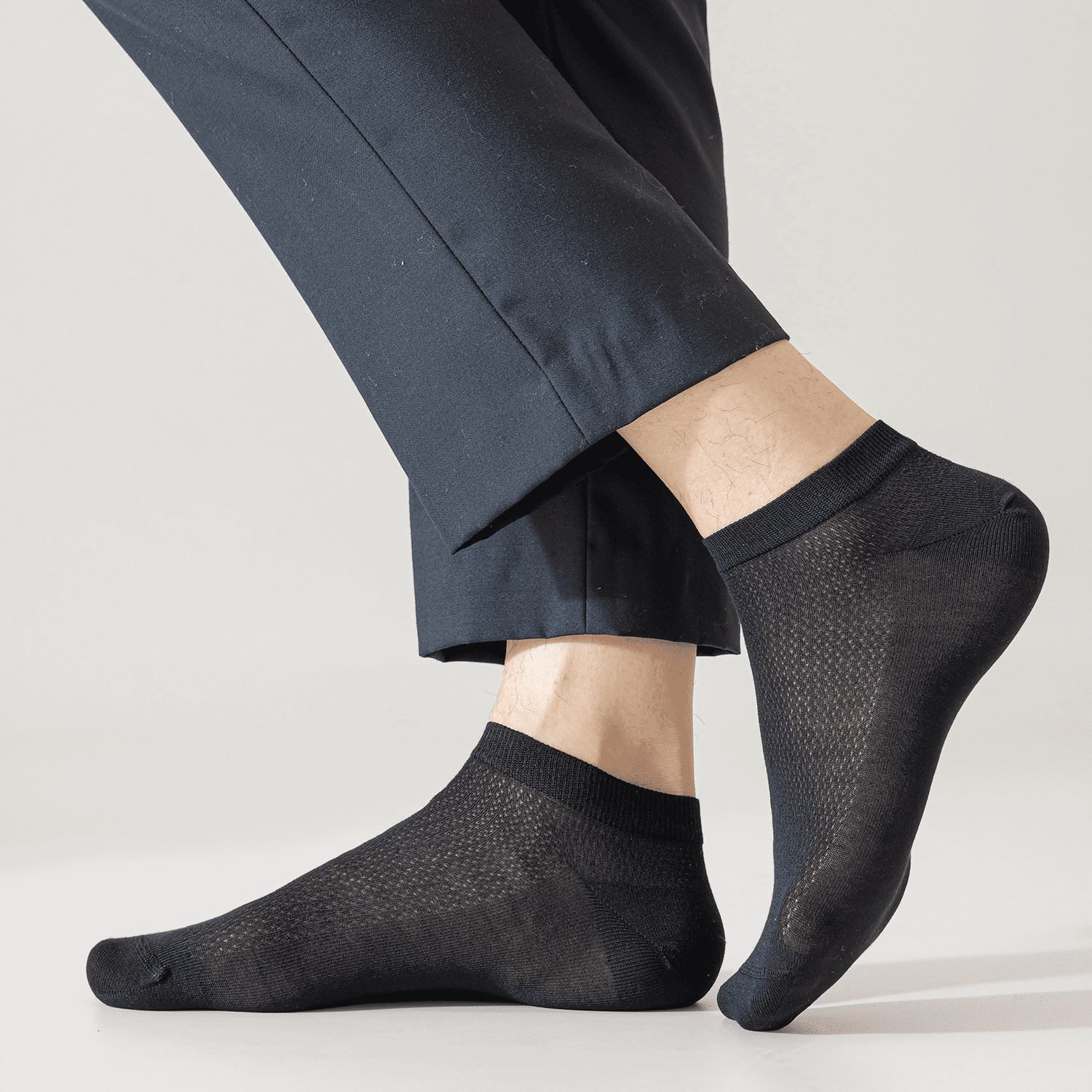 Sookeceks 6 Pairs Thin Ankle Socks for Men Breathable Mulberry Silk Socks Mesh Low Cut Soft Casual Socks Size 7-11