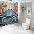 thumbnail image 7 of BCIIG Corals Seaweed Bathroom Decor Set with Hooks, Colorful Luxurious Graphic Print Polyester Fabric Fashion Shower Curtain Set, 100% Polyester Chic Modern Bathroom Decor, Multi-Size 60x72, 7 of 7