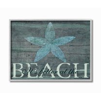 Stupell IndustriesThe Stupell Home Decor It's Better At The Beach StarfishFramed Wall Art by Marilu Windvand
