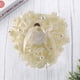 thumbnail image 3 of Cojín de anillo blanco lechoso con forma de rosa, cojín decorativo con forma de corazón para ceremonia de compromiso de boda sin anillo., 3 of 6