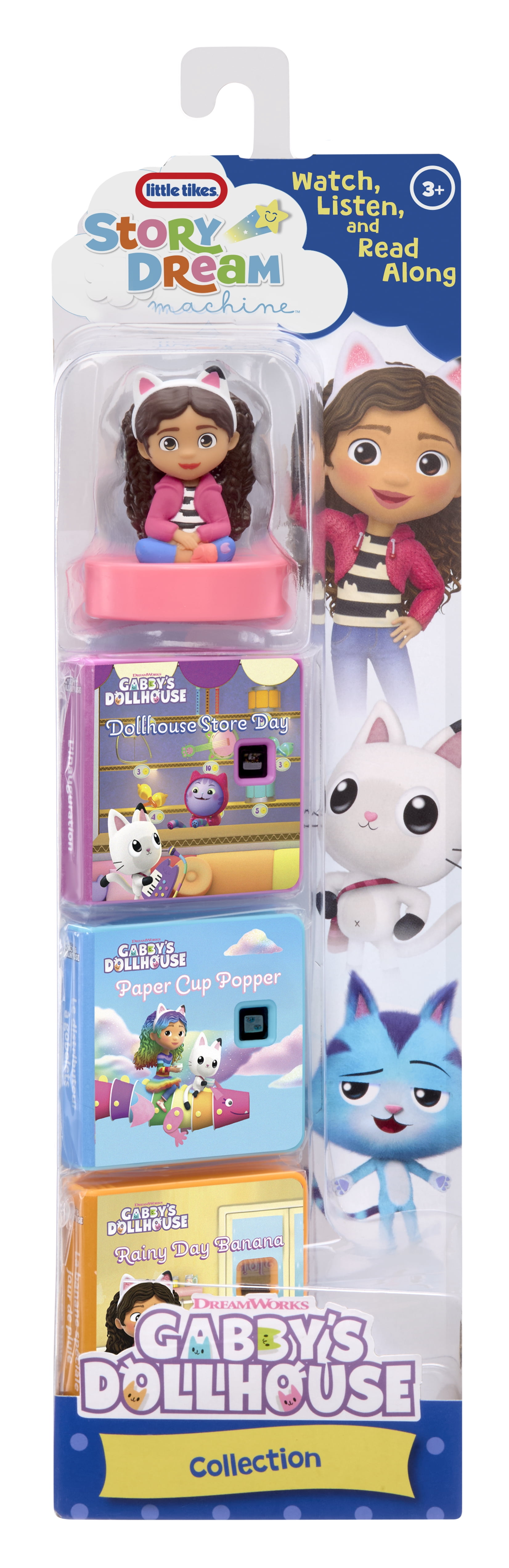 Little Tikes Story Dream Machine DreamWorks Animation's Gabby's Dollhouse Collection, 3 Stories, Character, Projects Storytime for Kids, Audio Fun Toy, Ages 3+ Years