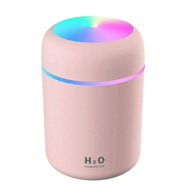 ¡Liquidación de Pedty! Regadera grande, aspersor de jardín, minihumidificador portátil de 300 ml con vapor frío y luz nocturna.