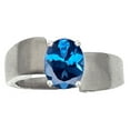 thumbnail image 2 of Tommaso Design� Oval 9x7mm Genuine Blue Topaz Ring, 2 of 9