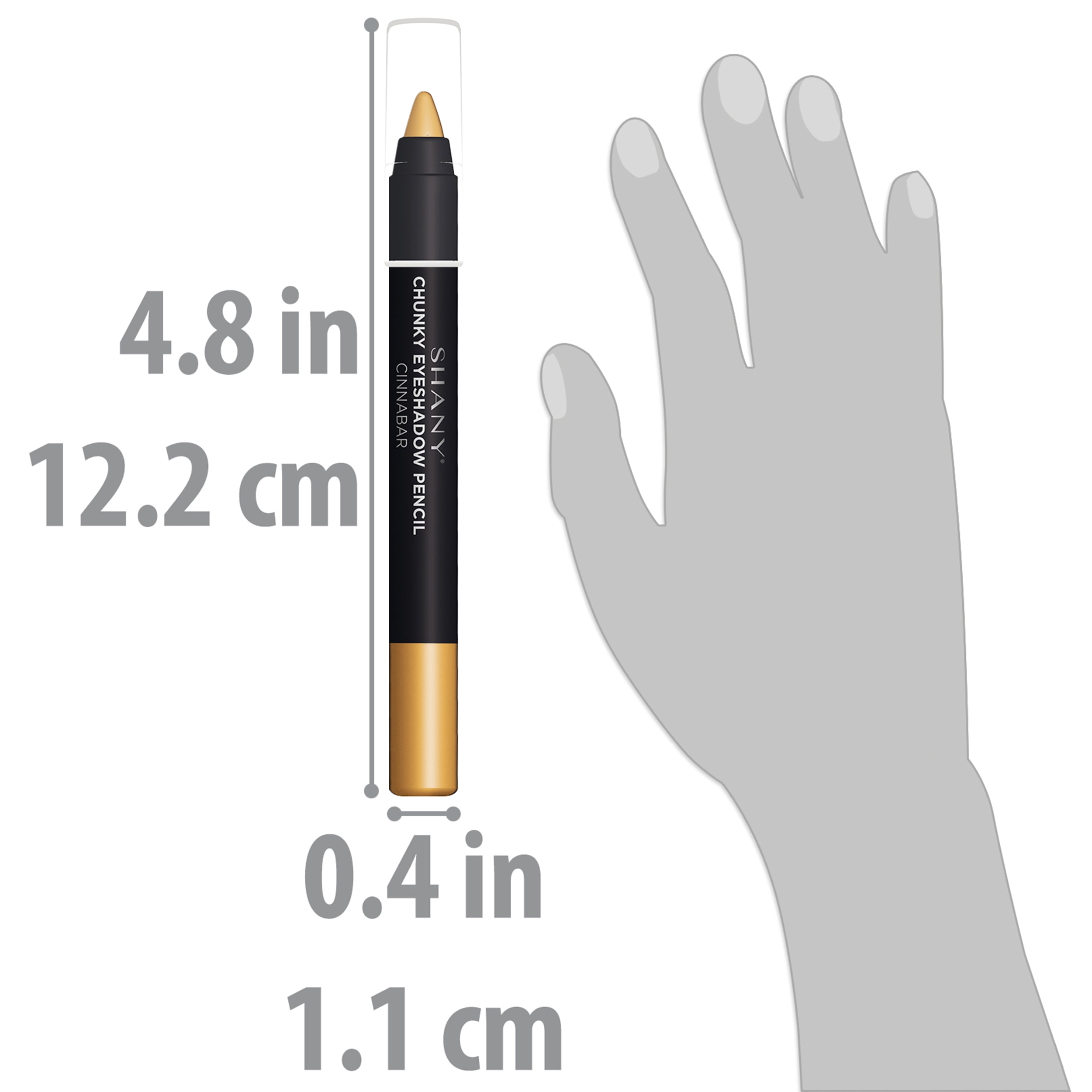 SHANY Chunky Eyeshadow Eye Pencil With Vitamin E & Aloe Vera - CINNABAR