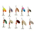 thumbnail image 3 of 10/30 Fishing Spoon Crank Baits Hooks - Mixed Size - Mixed Color  10Pcs, 3 of 6