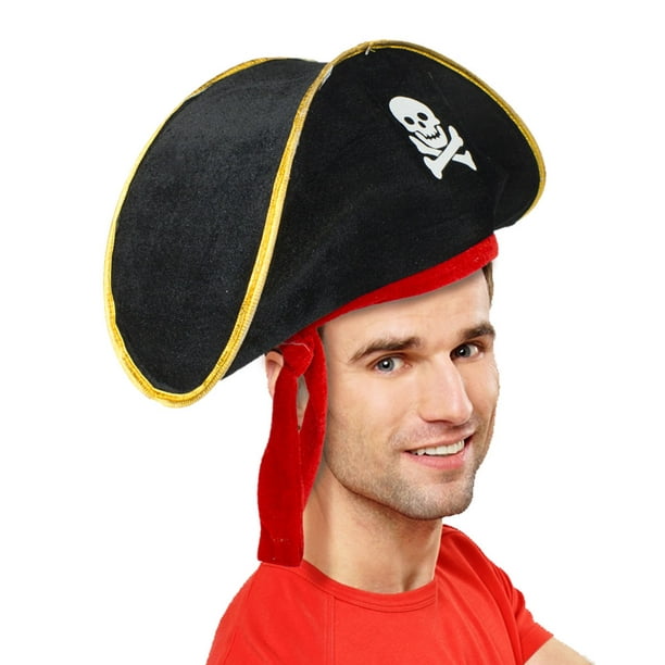 fun central at807, 1 pc, 20 inches deluxe felt pirate hat, pirate hat