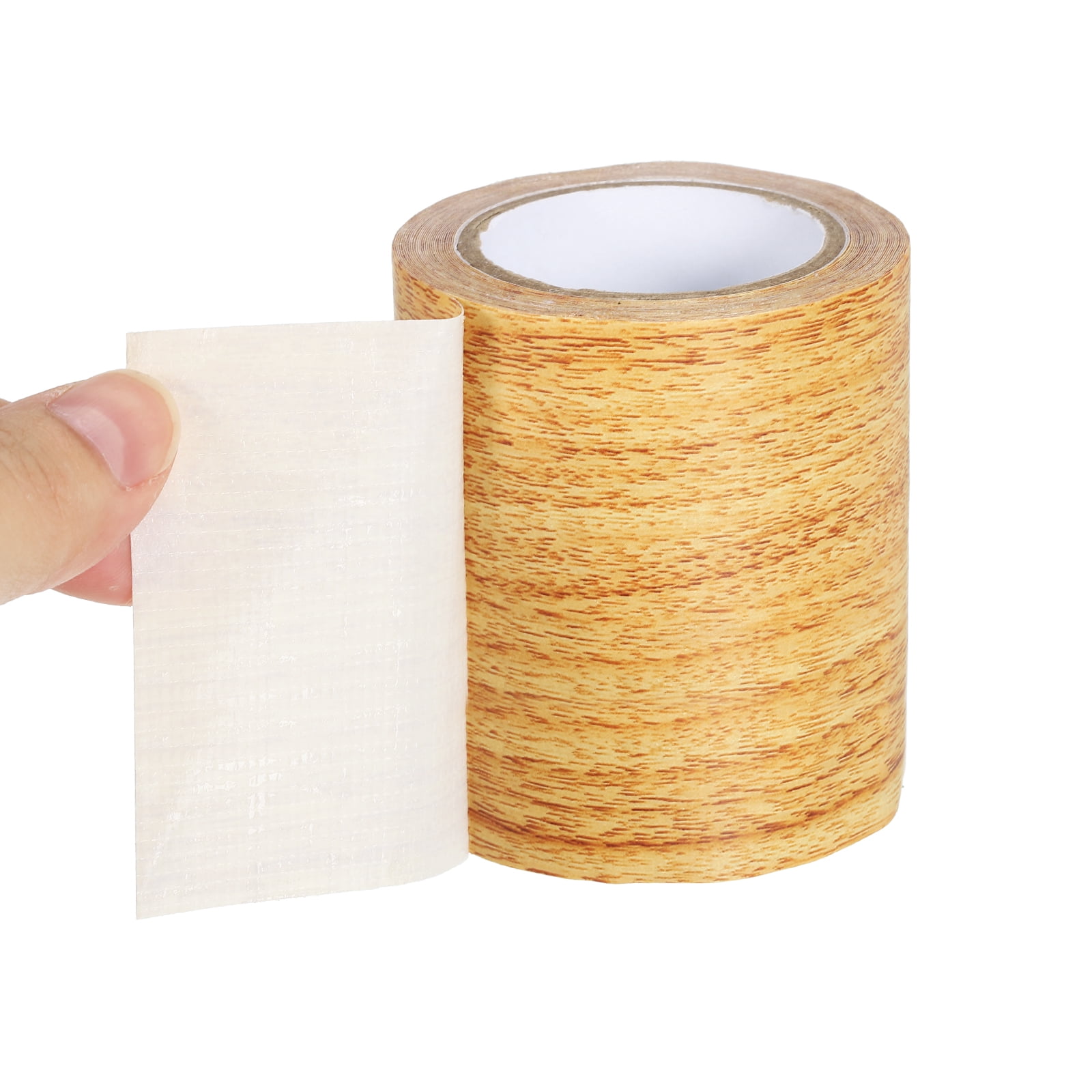 Unique Bargains Wood Grain Self Adhesive Repair Tape Realistic Patch Natural Oak
