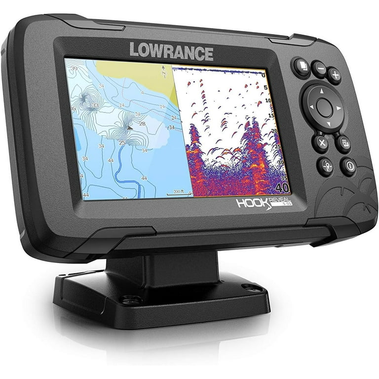Lowrance Hook Reveal 7-inch Fish Finder with Chart and Transducer Options
