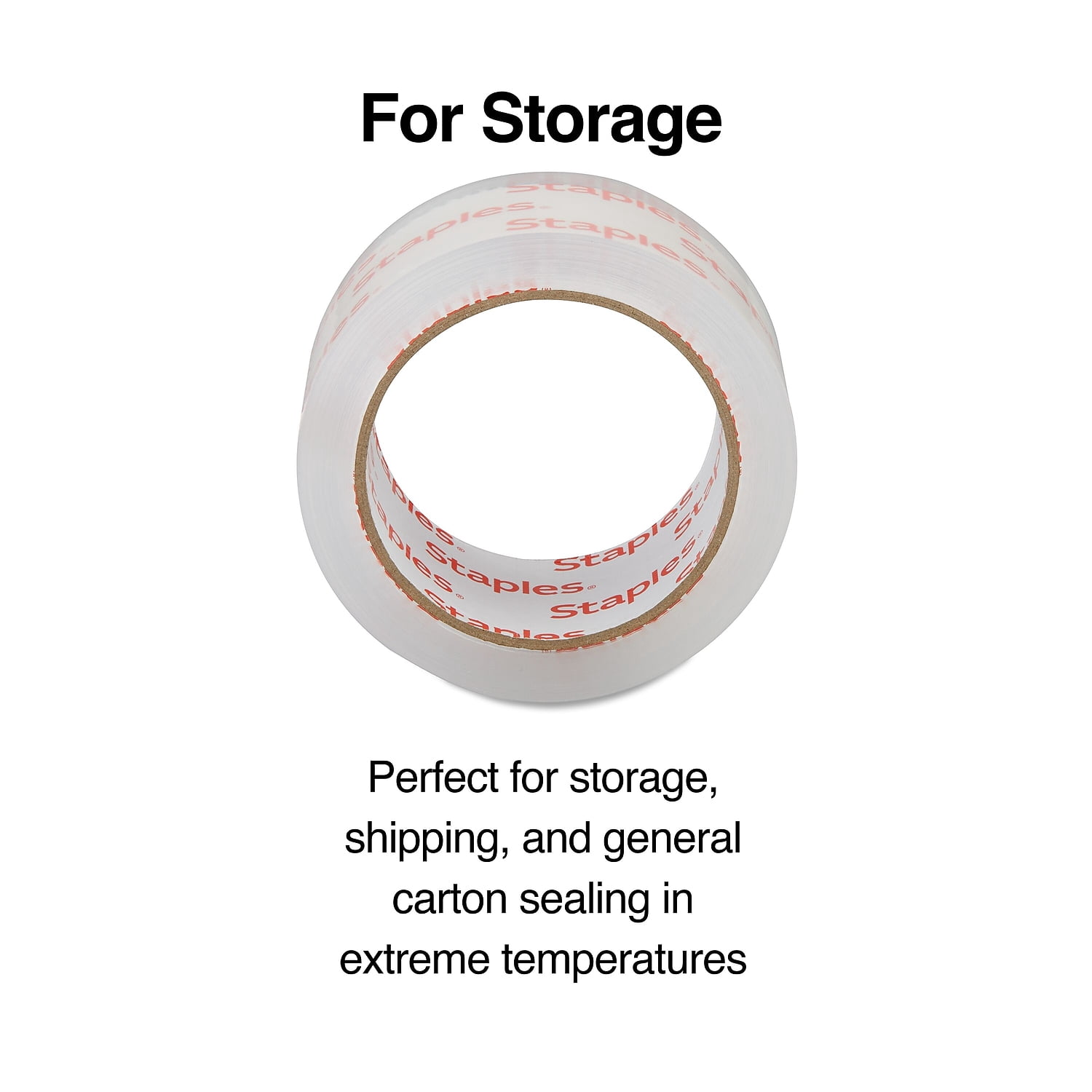 Staples Moving & Storage Packing Tape  1.88" x 54.6 yds. Clear 72/Carton ST61017/52219VS