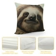 thumbnail image 4 of ONETECH Decorative Throw Pillow Covers Pillow Covers for Sofa Cute Sloth Couch Throw Pillow Cases Soft Plush Cushion Case Square Cushion Cover for Living Room, 4 of 5