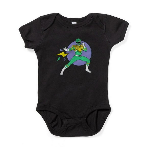 CafePress - Green Ranger Lightning Bolts - Cute Infant Bodysuit Baby Romper - Size Newborn - 24 Months