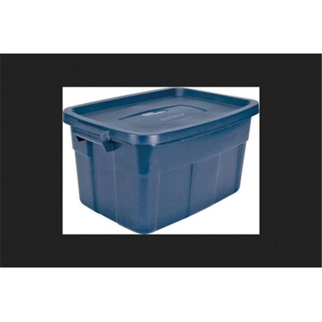 Rubbermaid RMRT140008 14 gal Storage Tote Box with Handle, Polyet - 23.9 x 15.9 x 12.2 in.