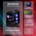 thumbnail image 2 of iBUYPOWER Element Gaming PC Desktop Computer Intel Core Ultra 7 270K Plus CPU, NVIDIA GeForce RTX 5070 12GB GPU, 32GB DDR5 5200MHz RAM, 1TB NVMe SSD, Windows 11 Home, Gamer Keyboard, Mouse -EBI7N5705, 2 of 15