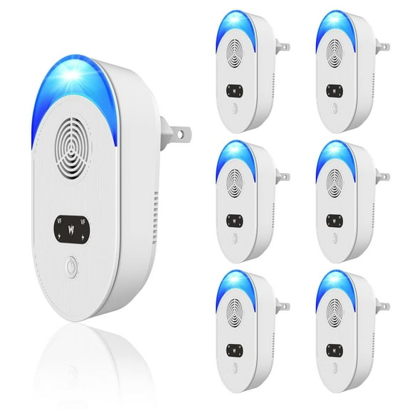 Ultrasonic Pest Repeler, Mouse Traps Indoor for Home, 6Pcs Plug in Rodent Repelent Indoor Electric Mouse Trap for Bedroom, Effective Pest Control