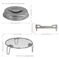 thumbnail image 3 of Sunnydaze 3-Piece Stainless Steel Smokeless 7.25" Diameter Tabletop Fire Pit Accessory Kit, 3 of 14