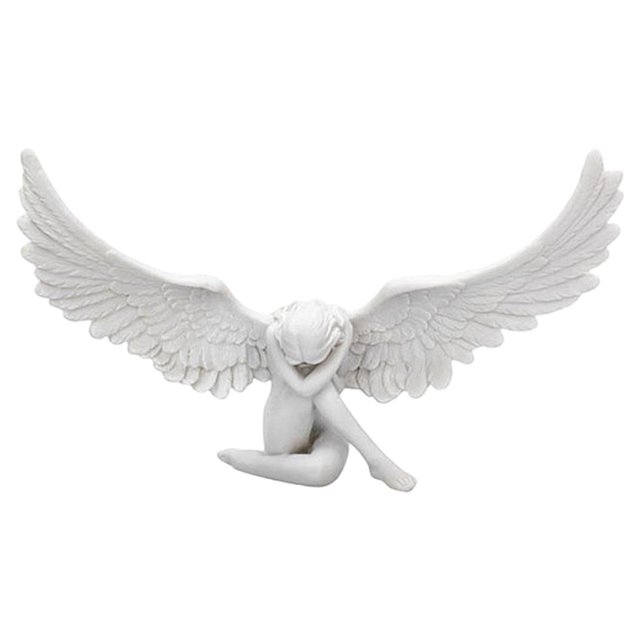 Yuarrent Figuras creativas del ala del ángel 3D regalos de la decoración del hogar del dormitorio de la sala de estar Decoración del hogar